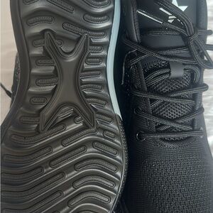 Black Sneakers with Breathable Mesh and Wave Sole steel toe sneaker boots